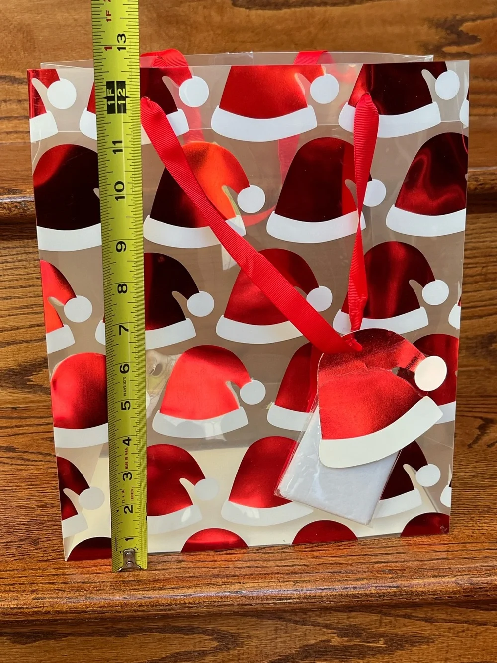5 African American Santa Themed Holiday Christmas Gift Bags